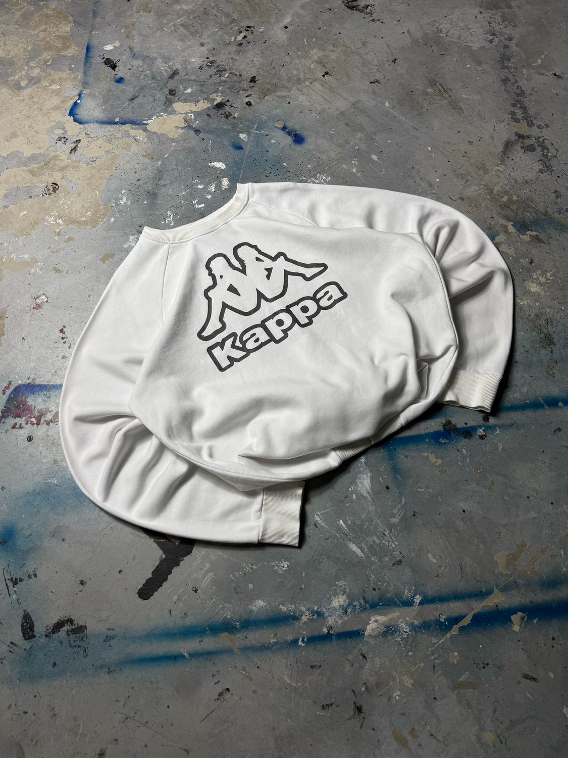 Bluza Kappa Logo Crewneck Whtie L