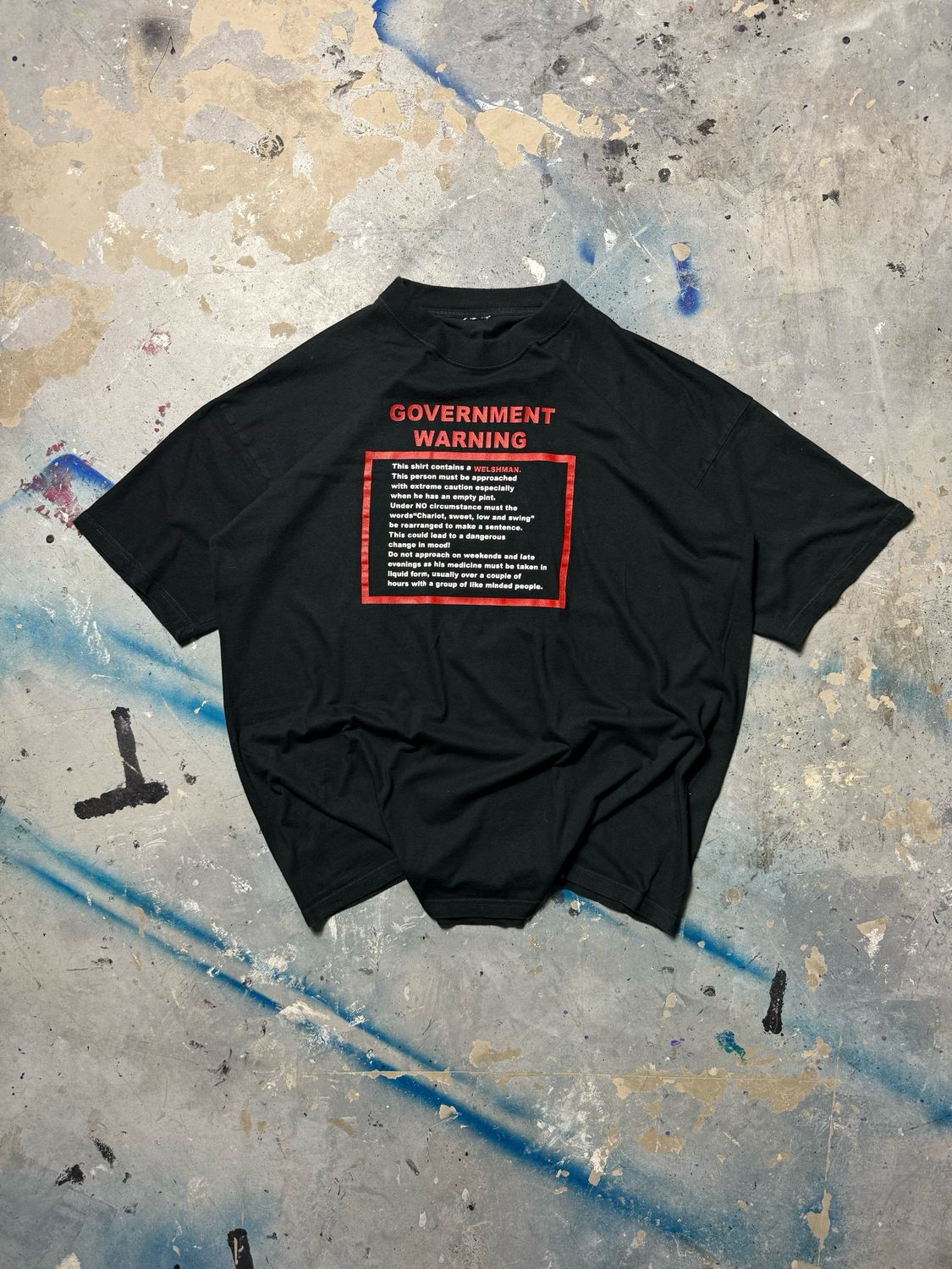 Koszulka Governmnet Warning Tee Black XL