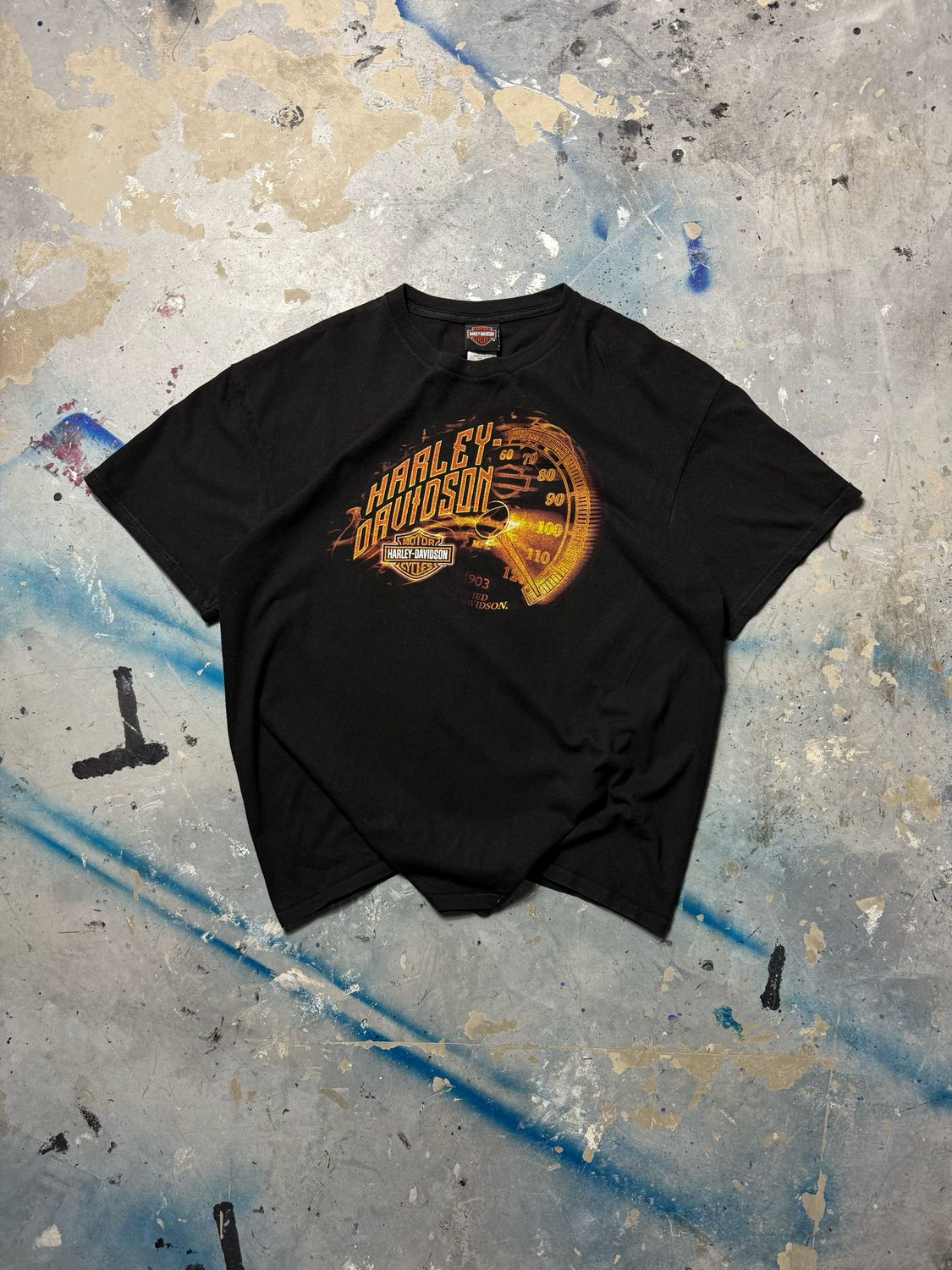 Koszulka Harley Davidson Speedometer Tee Black L