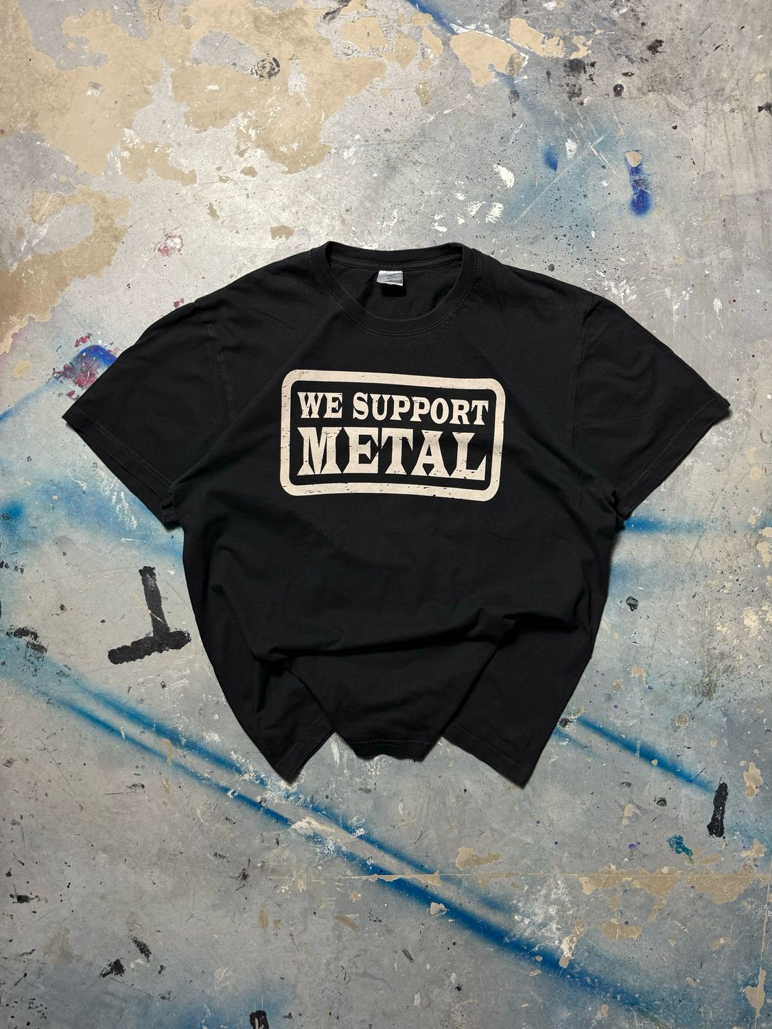 Koszulka We Support Metal Tee Black L
