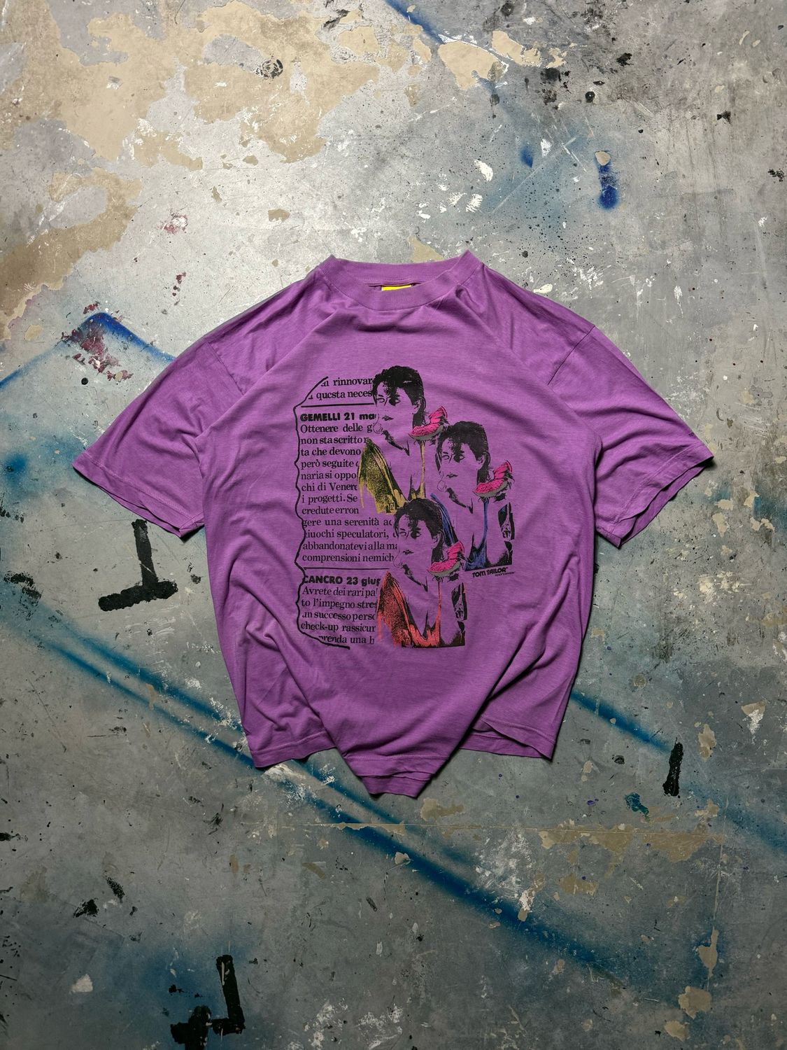 Koszulka Tom Tailor Horoscope Tee Purple L