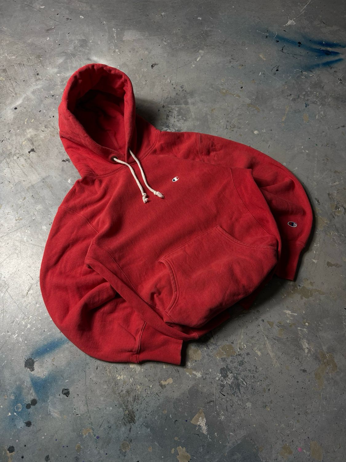 Bluza Champion Reverse Weave Basic Hoodie Red M