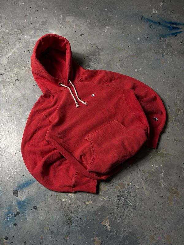 Bluza Champion Reverse Weave Basic Hoodie Red M