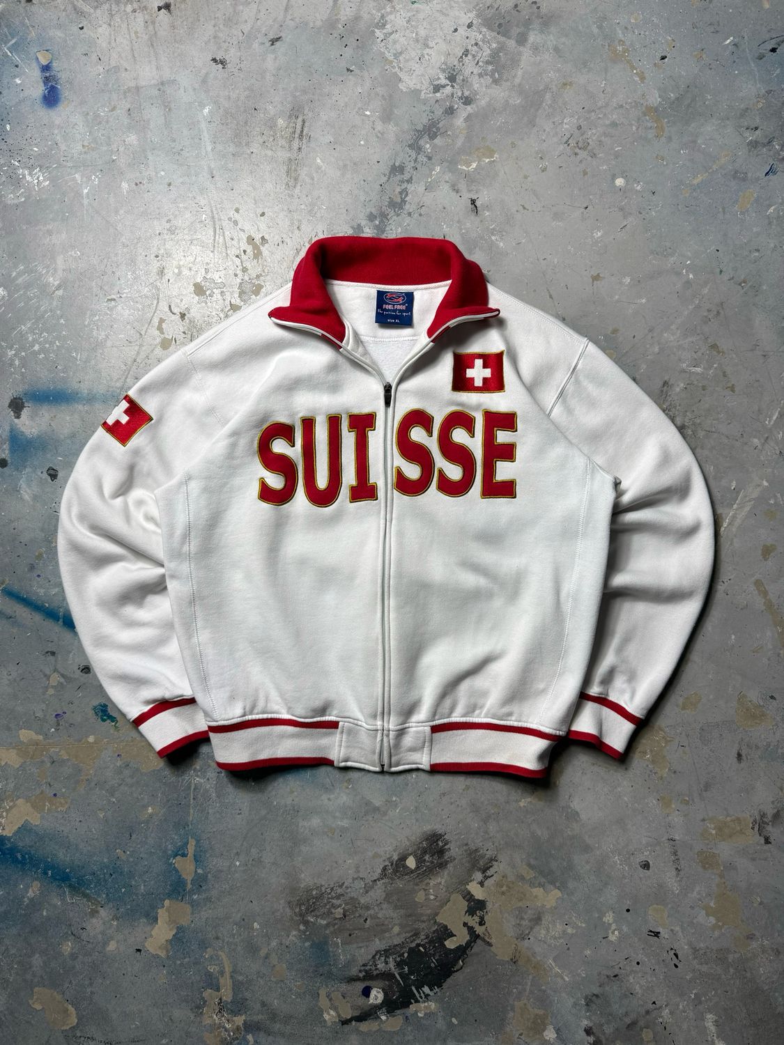 Bluza FeelFree Suisse Zipper White L
