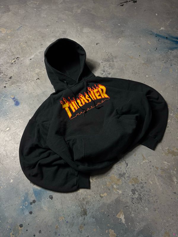 Bluza Thrasher Flame Hoodie Black L