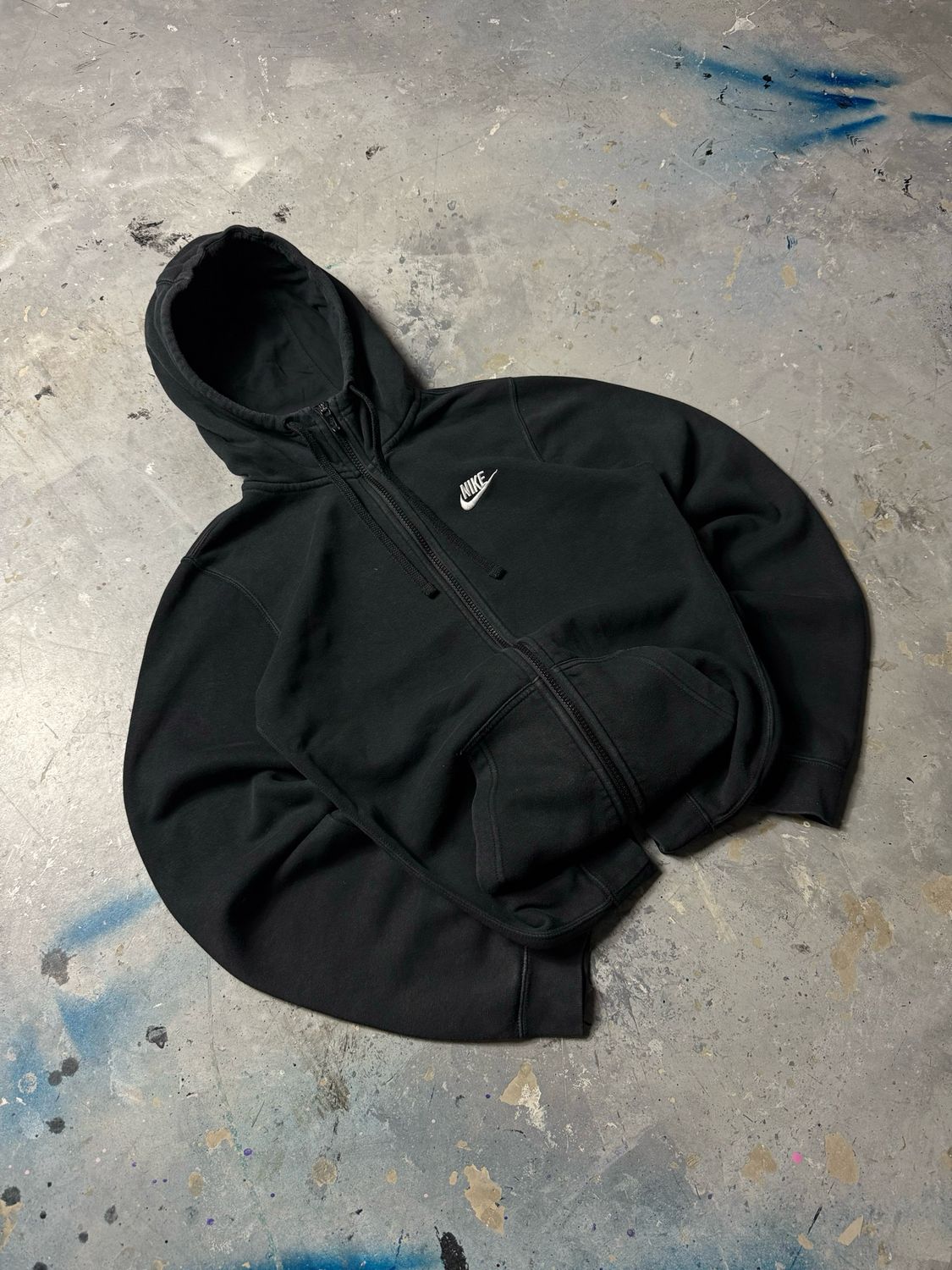 Bluza Nike Basic Logo Zip Hoodie Black S