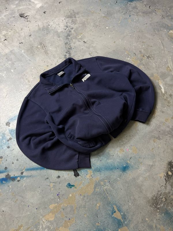 Bluza Puma Basic Zipper Navy M