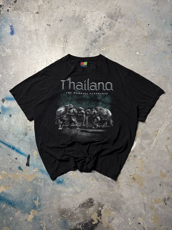 Koszulka Thailand Elephants Tee Black L