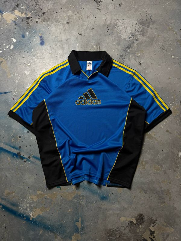 Koszulka Adidas Ye/Stripes Sport Polo Blue XL