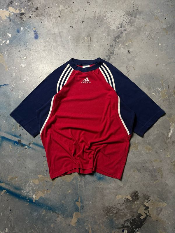 Koszulka Adidas Na/Sleeves Tee Red XL