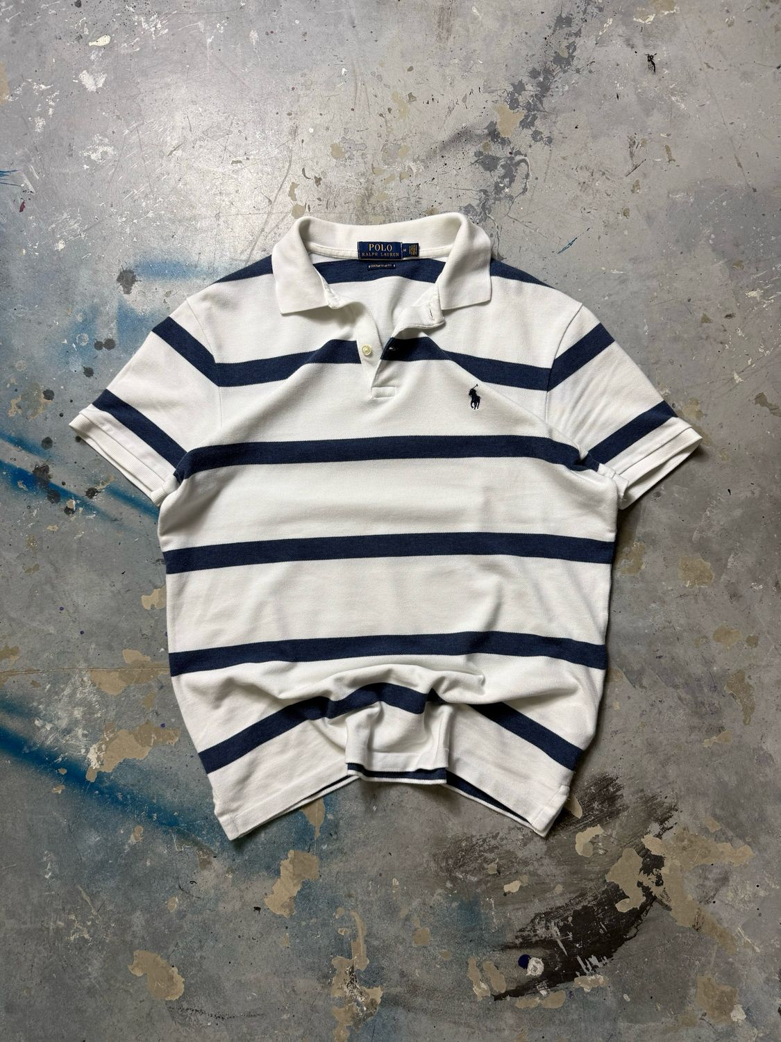Koszulka Ralph Lauren Na/Stripes Polo White M