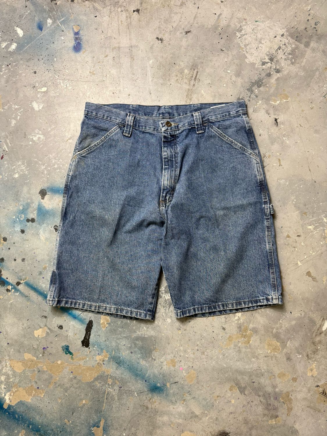Spodnie Wrangler 34 Denim Shorts Blue