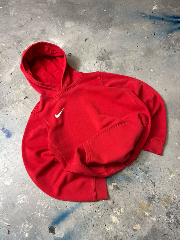 Bluza Nike Basic Swoosh Hoodie Red M