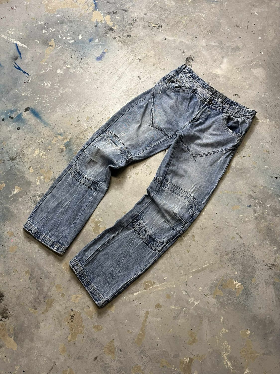 Spodnie OneByOne Fifty Five 176 Jeans Blue