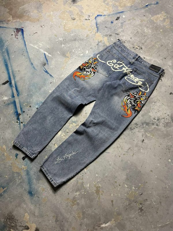 Spodnie Ed Hardy Devil Tigers 32 Jeans Blue
