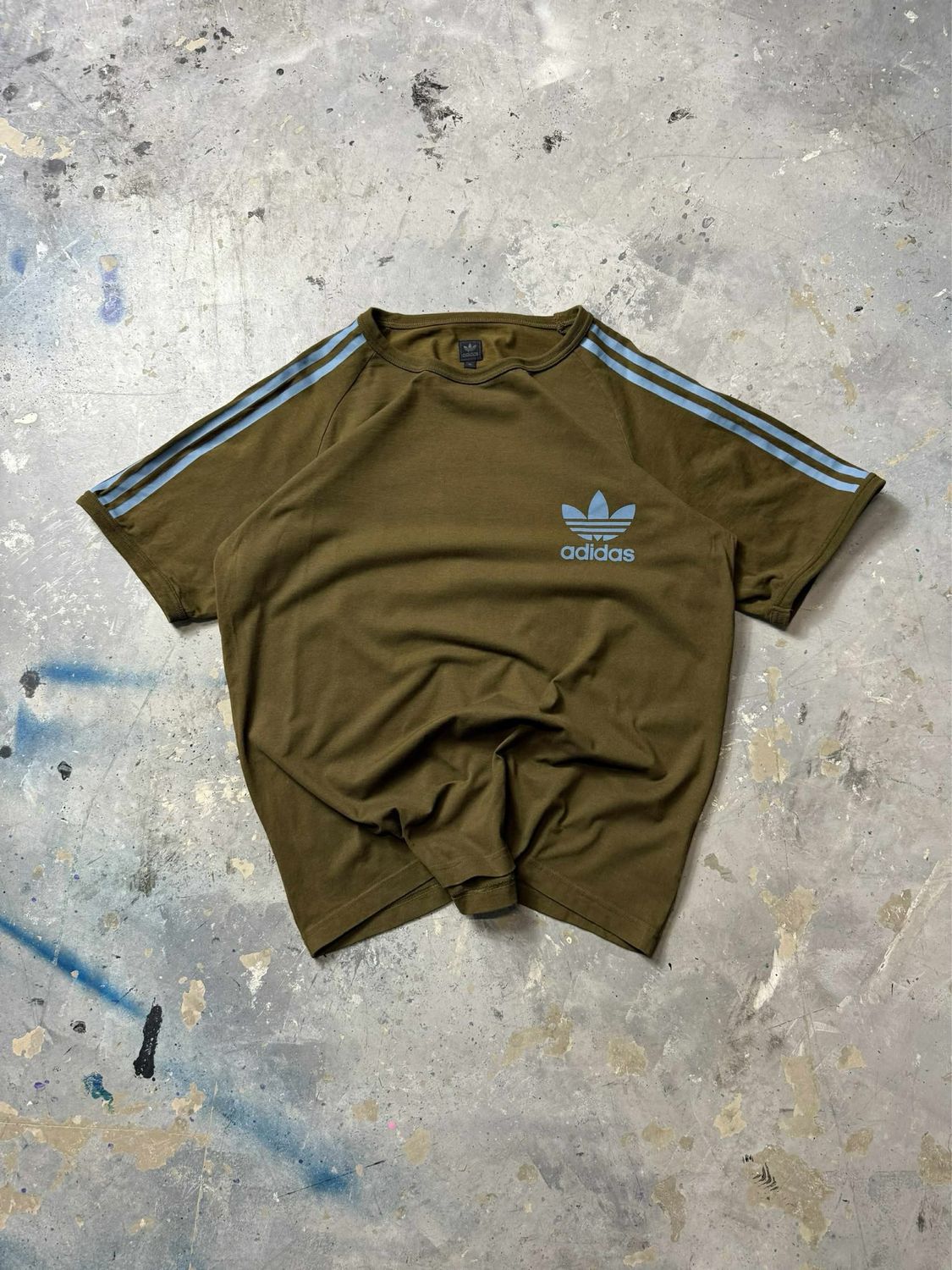 Koszulka Adidas 00s Blu/Stripes Tee Khaki L