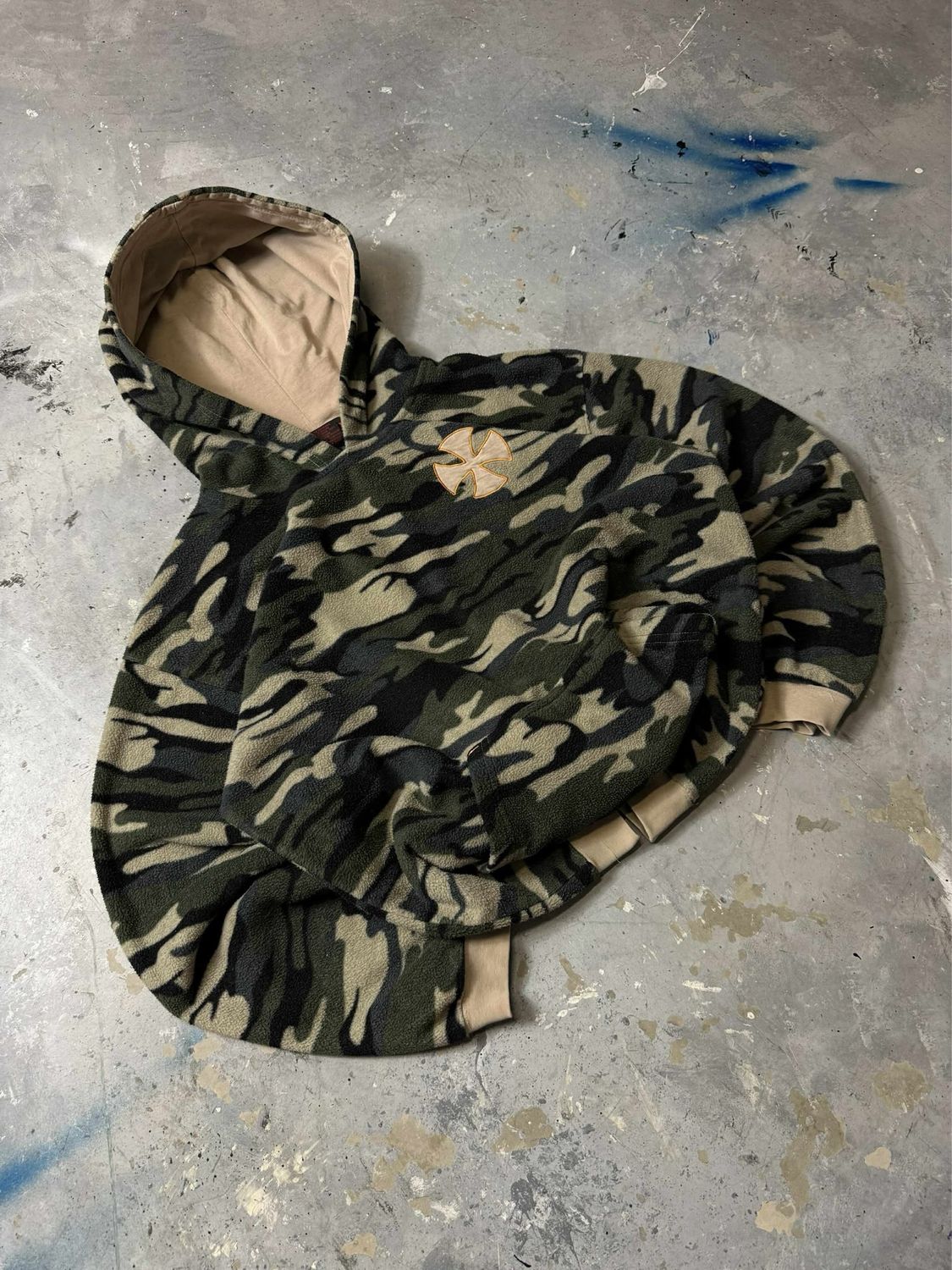 Bluza Northline Cross Logo Hoodie Moro L