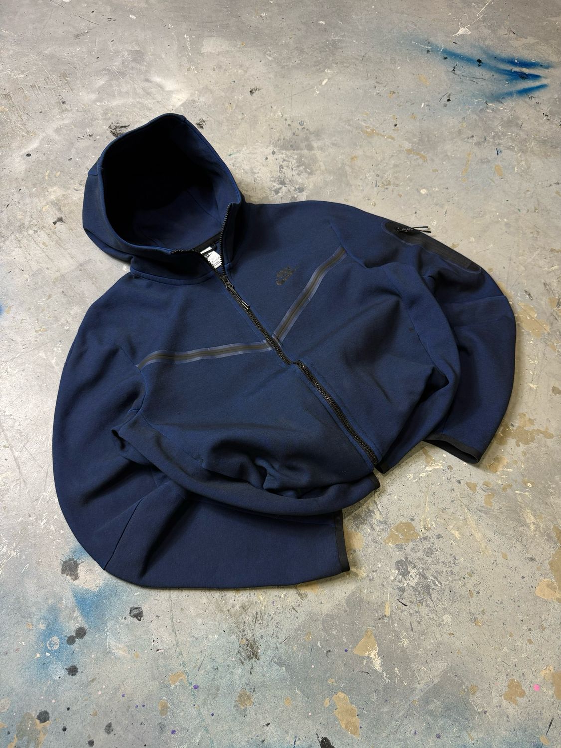 Bluza Nike Tech Fleece Zip Hoodie Dyed Navy M
