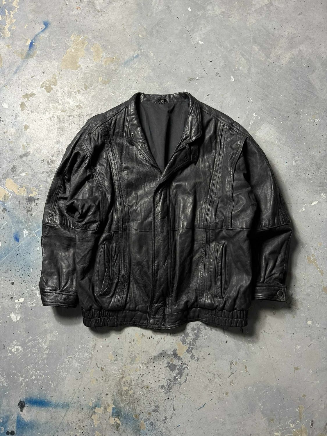 Kurtka Vintage 54 Leather Jacket Black M