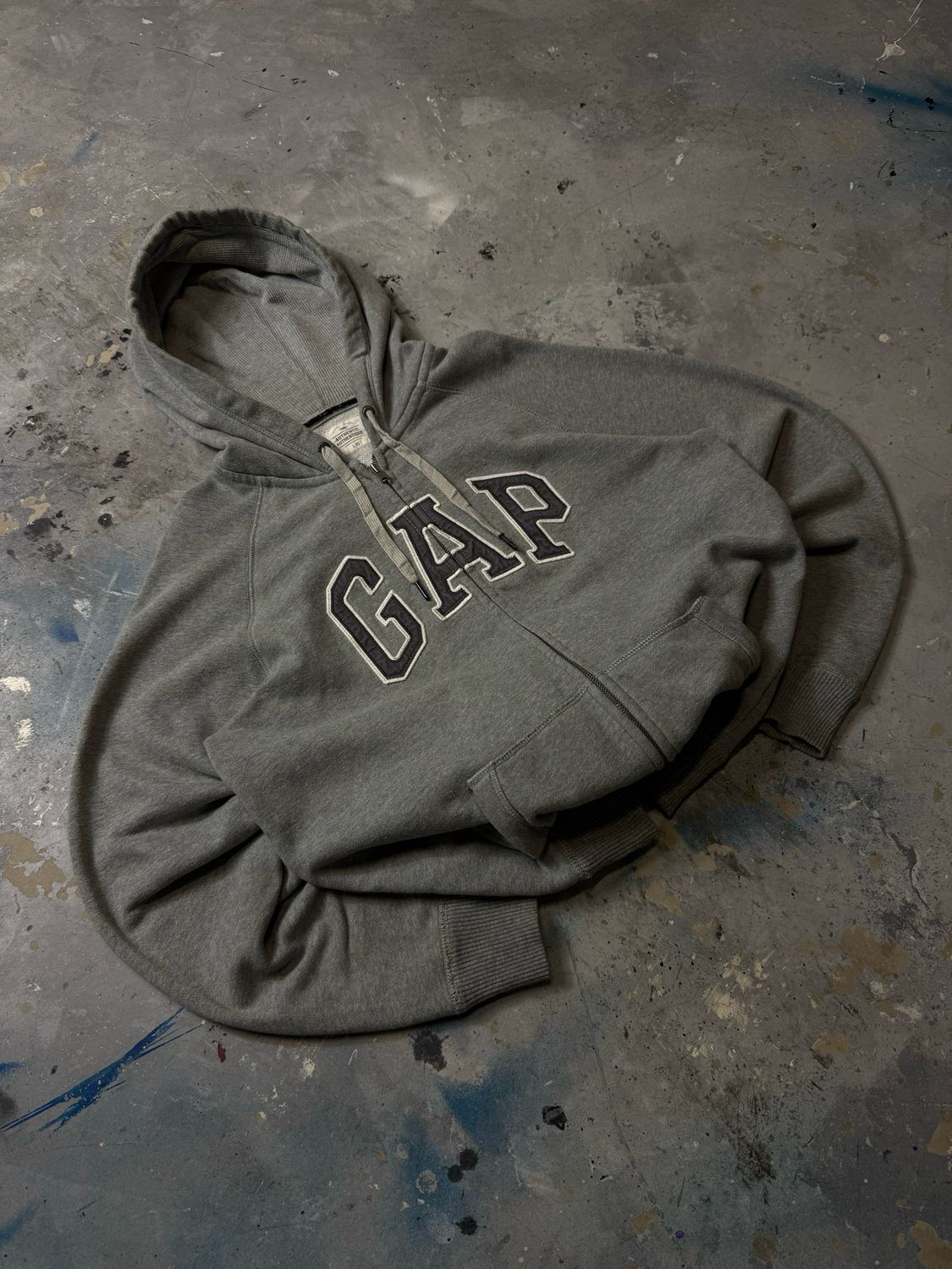 Bluza GAP Big Logo Zip Hoodie Grey M