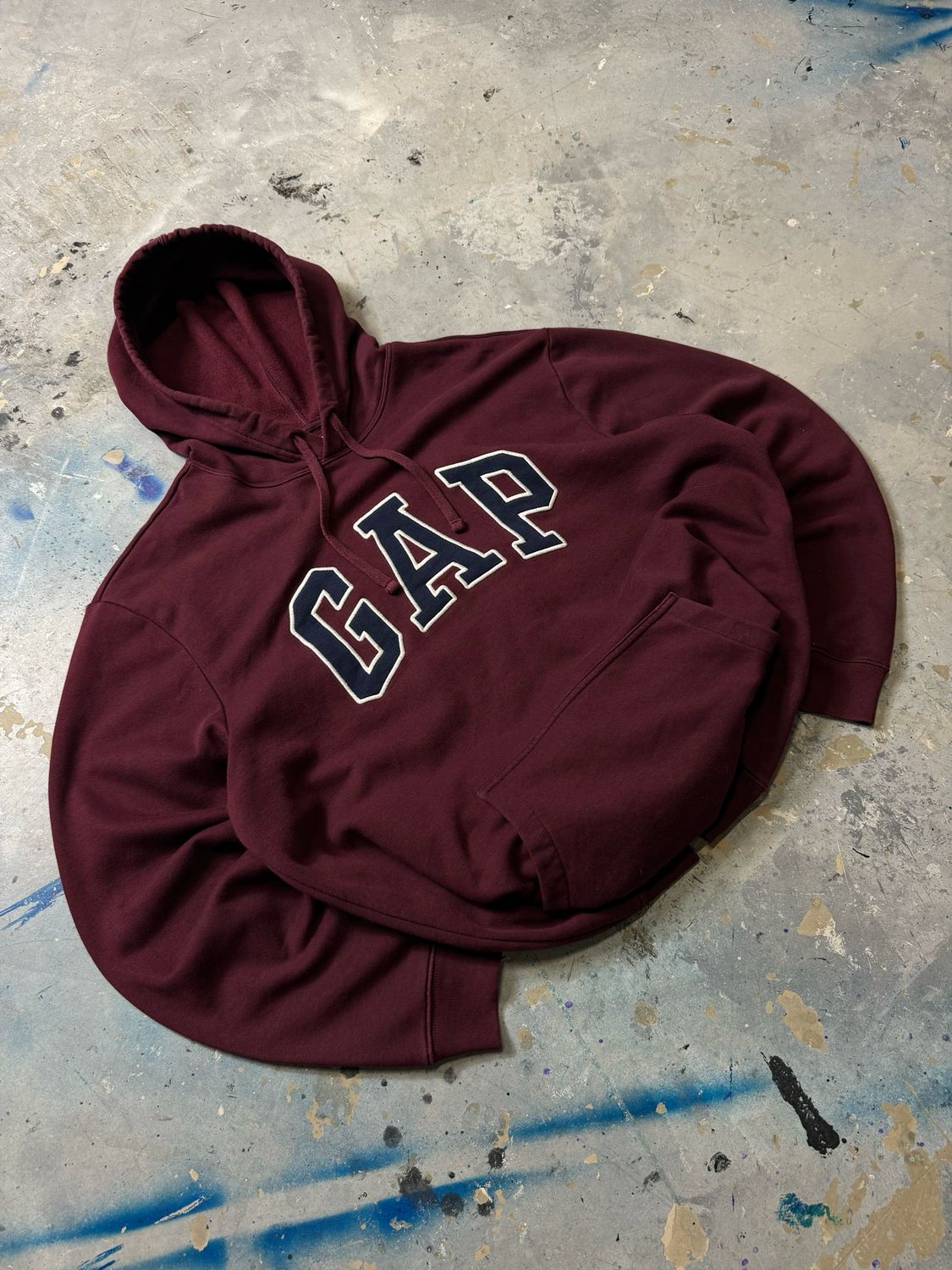 Bluza Gap Big Logo Hoodie Burgundy  L