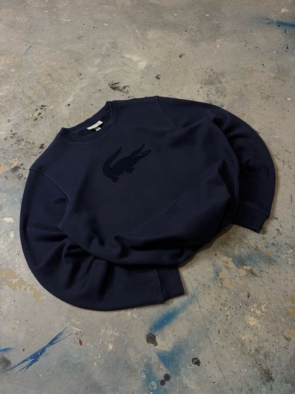 Bluza Lacoste Velour Logo Crewneck Blue  M