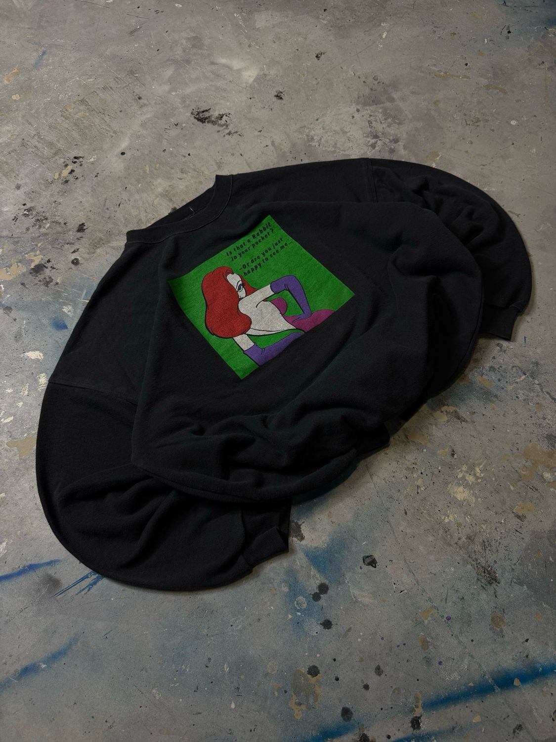 Bluza Mauritz Who Framed Roger Rabbit 80&#39;s Crewneck Black L