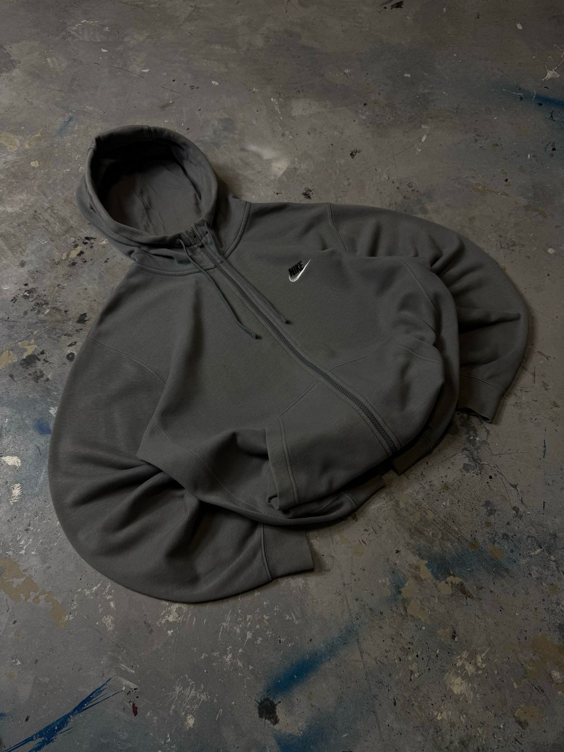 Bluza Nike Two-colored Logo Zip Hoodie Grey M