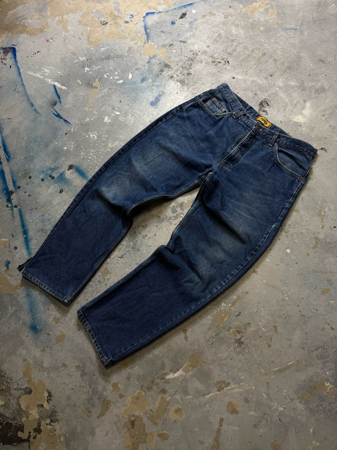 Spodnie Folk Wide Leg Jeans Blue