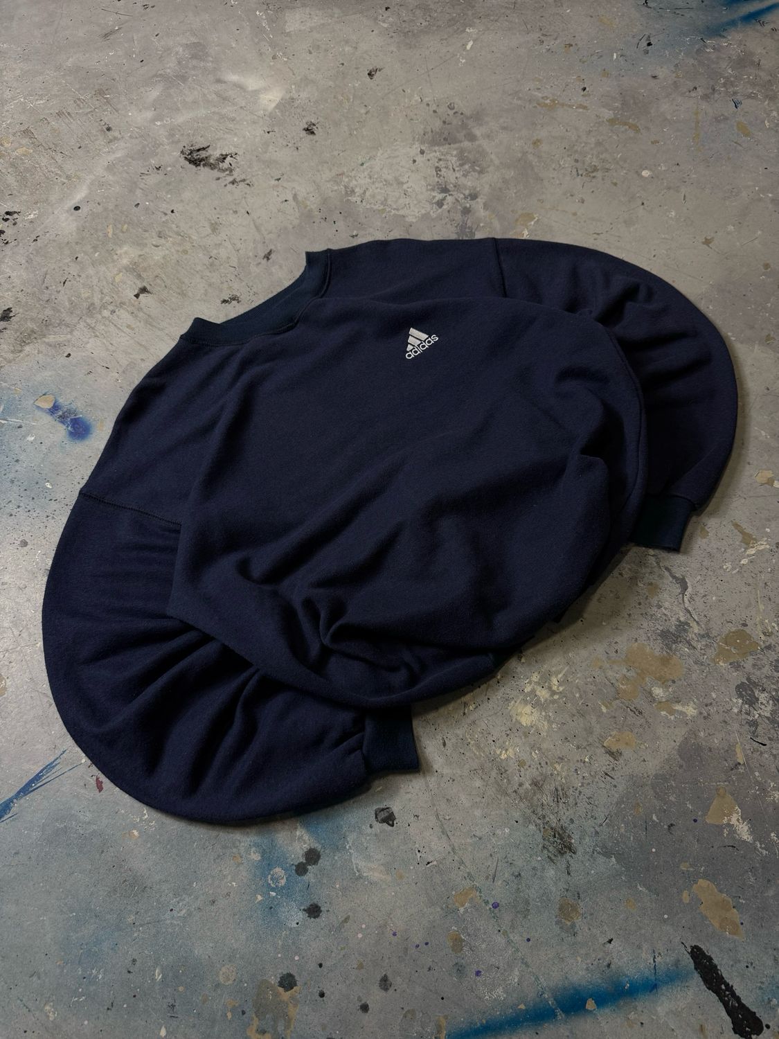 Bluza Adidas Og Logo Crewneck Blue M