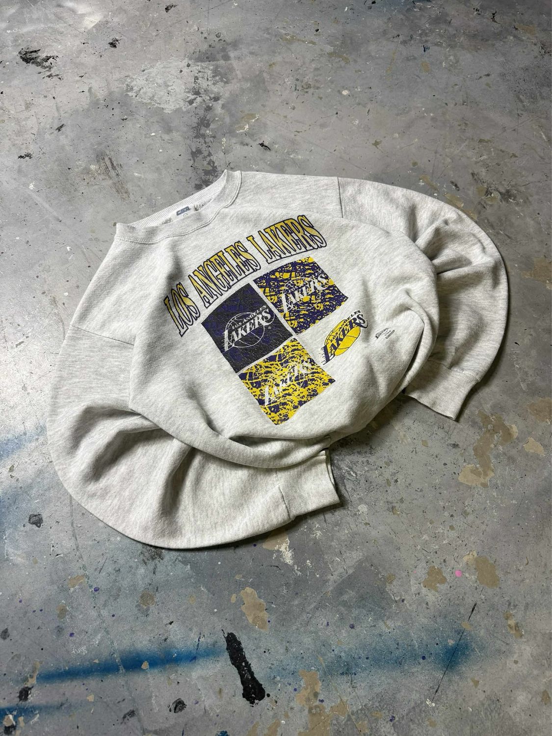 Bluza LA Lakers Crewneck Grey S