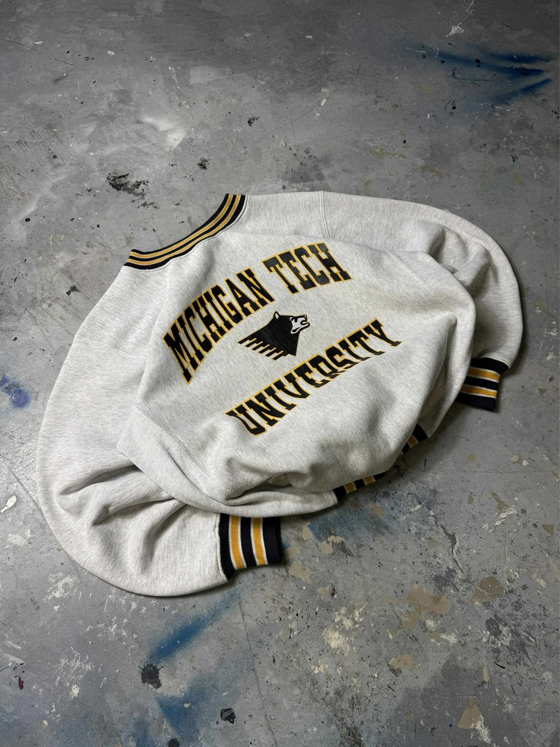 Bluza Mishigan Tech University Crewneck Grey L
