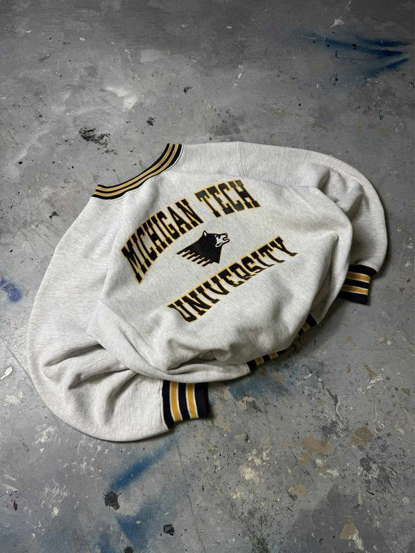 Bluza Mishigan Tech University Crewneck Grey L