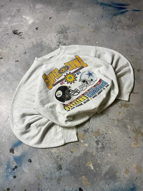 Bluza Superbowl 95&#39; Crewneck Grey L