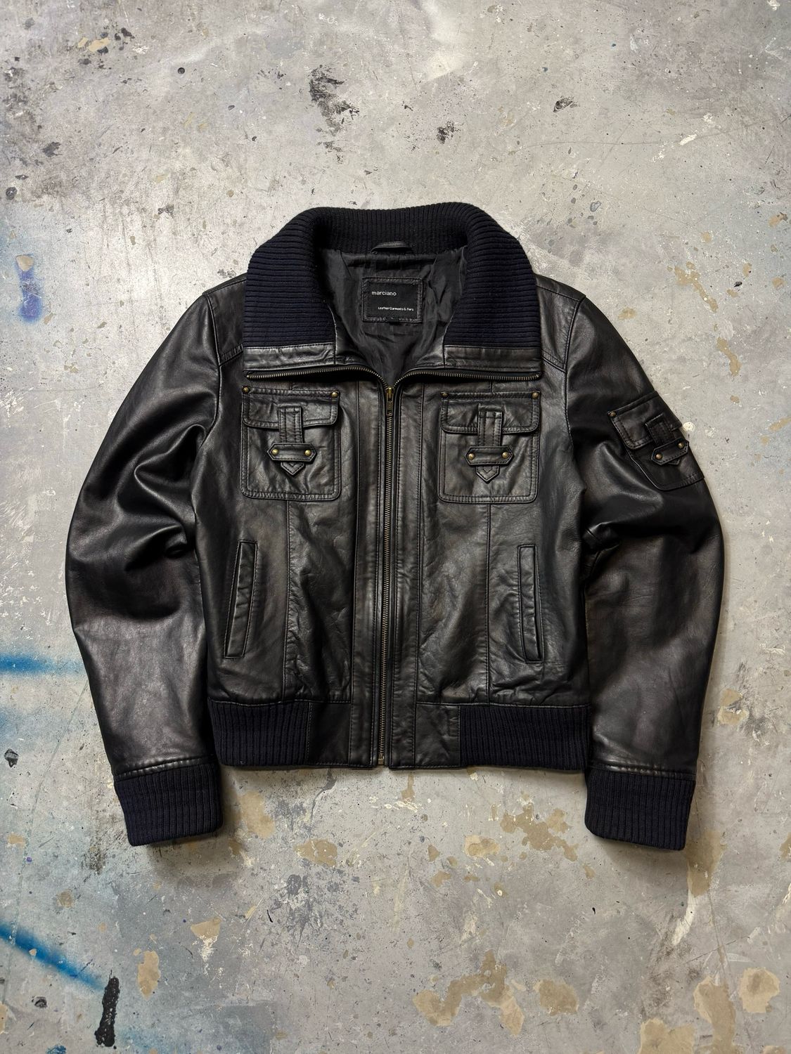 Kurtka Marciano Leather Jacket Black S