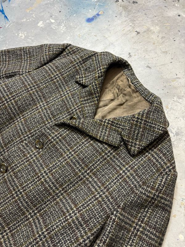 Płaszcz Wełniany Hardy Amies Wool Coat Brown L