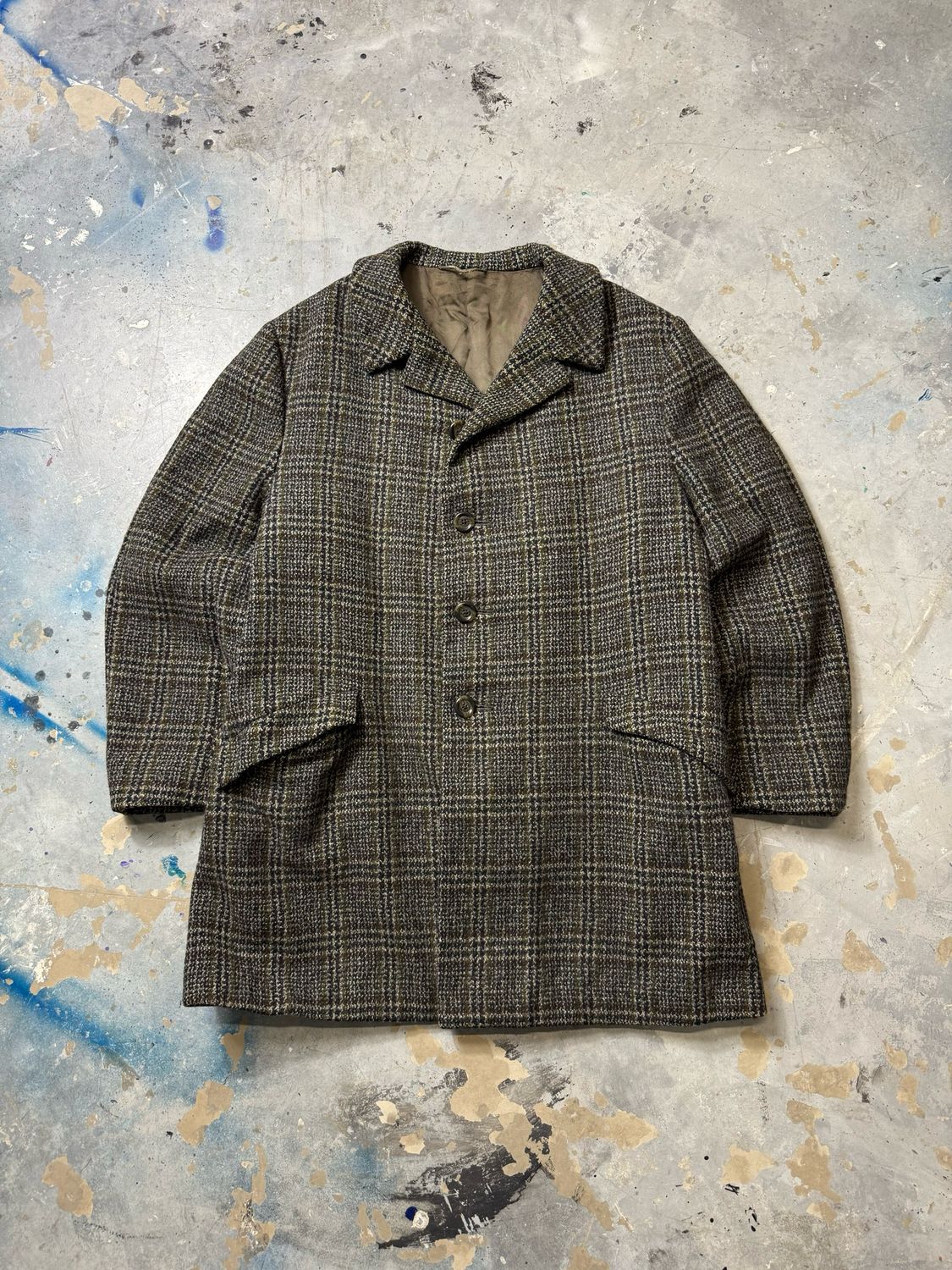 Płaszcz Wełniany Hardy Amies Wool Coat Brown L
