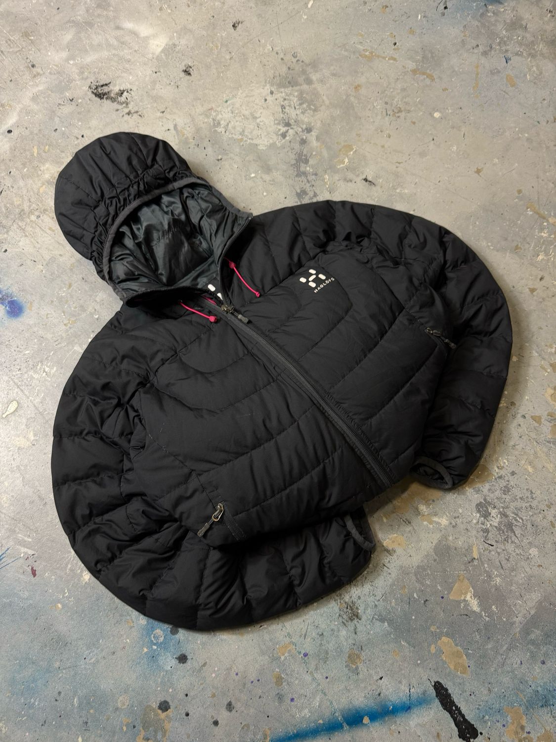Kurtka Haglofs Hooded Puffer Jacket Black S
