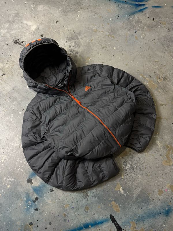 Kurtka Adidas Hooded Puffer Jacket Gray M
