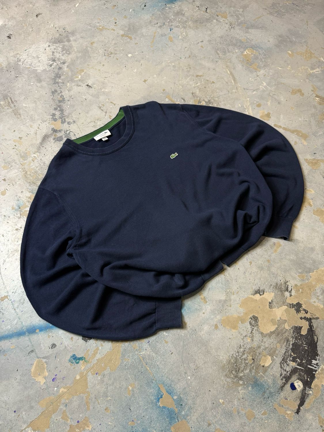 Sweter Lacoste Basic Logo Jumper Navy L