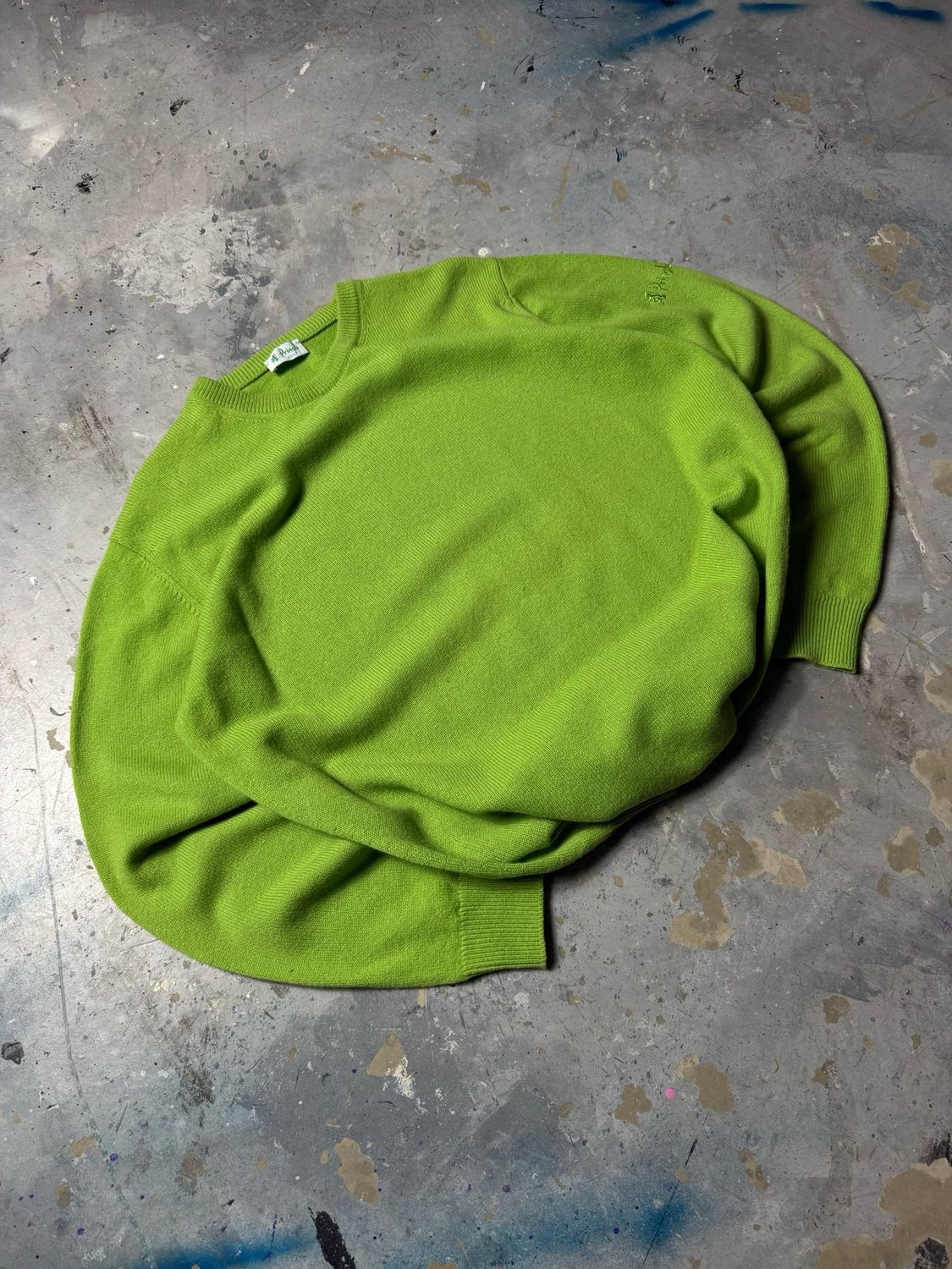 Sweter Wełna Pringle Basic Lambswool Sweater Green L