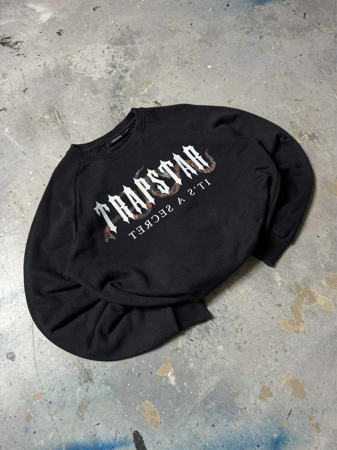 Bluza Trapstar Big Snake Logo Crewneck Black S