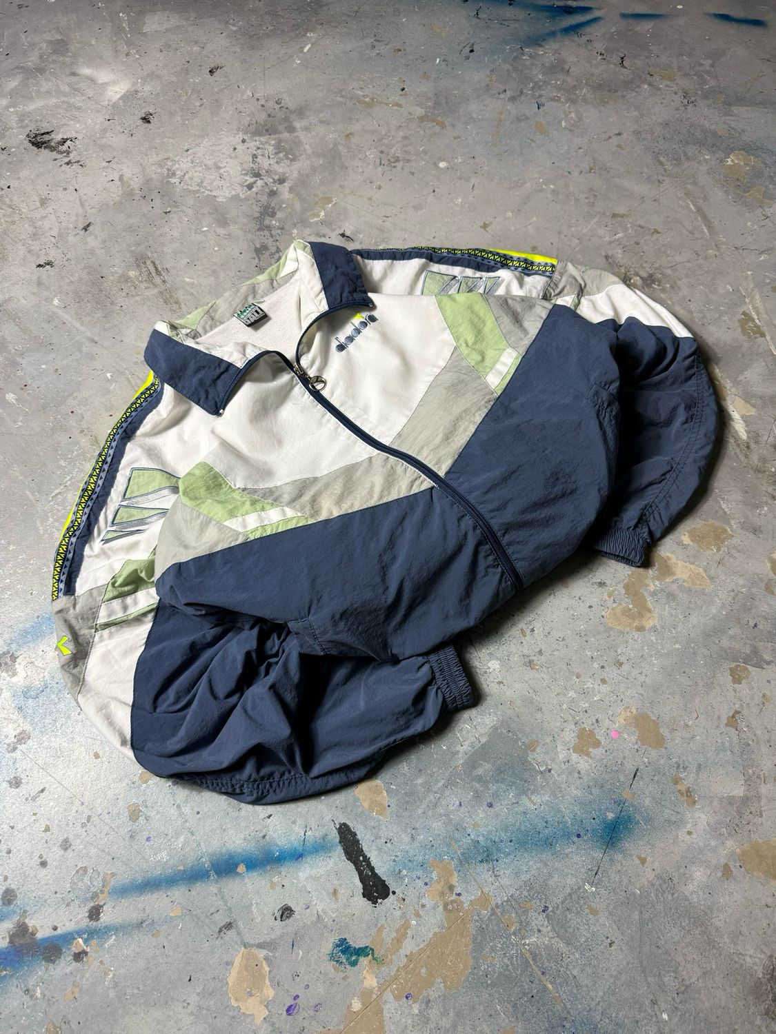 Bluza Diadora Football Tracksuit White/Navy XL