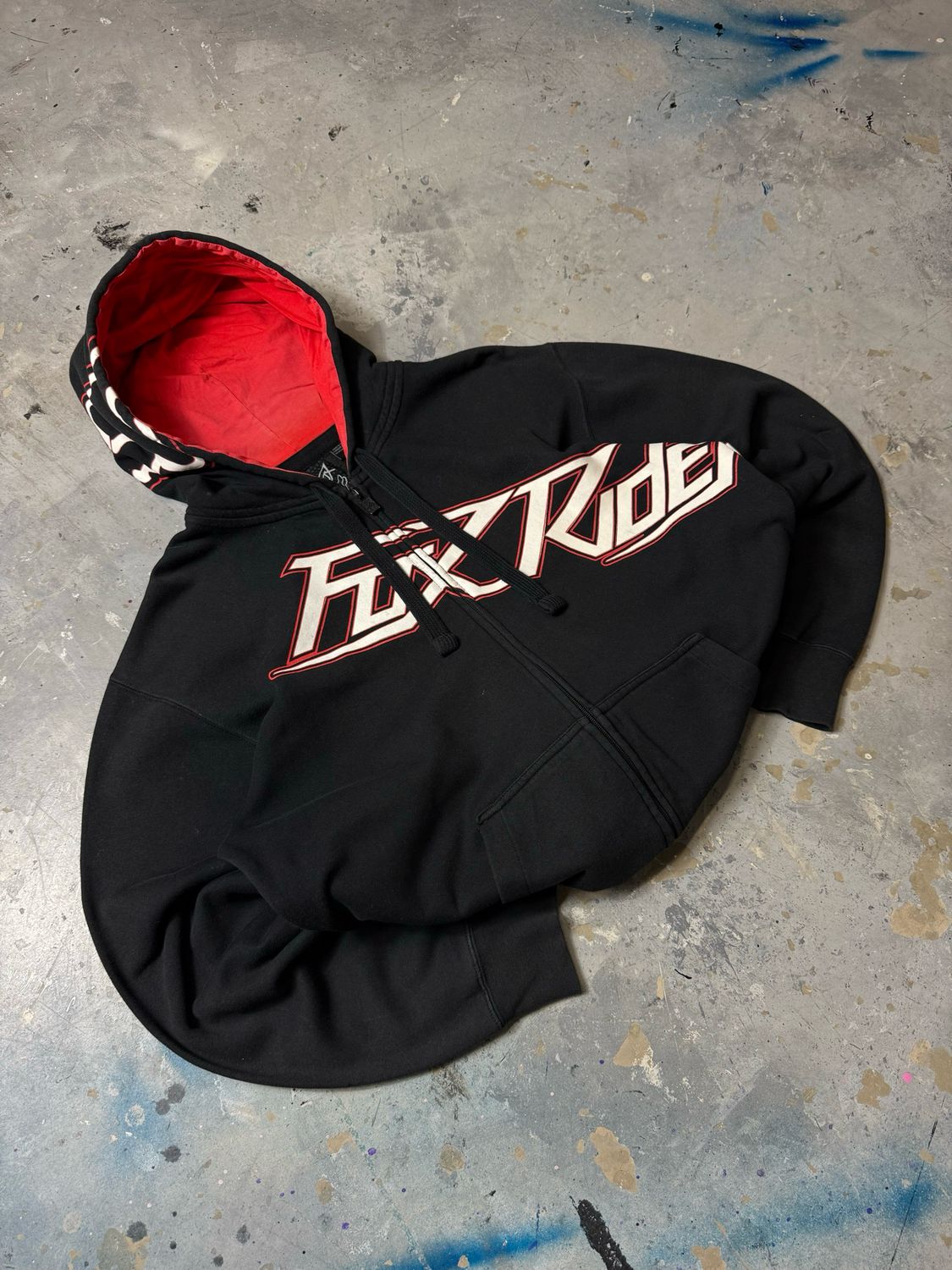 Bluza Fox Logo Zip Hoodie Black L