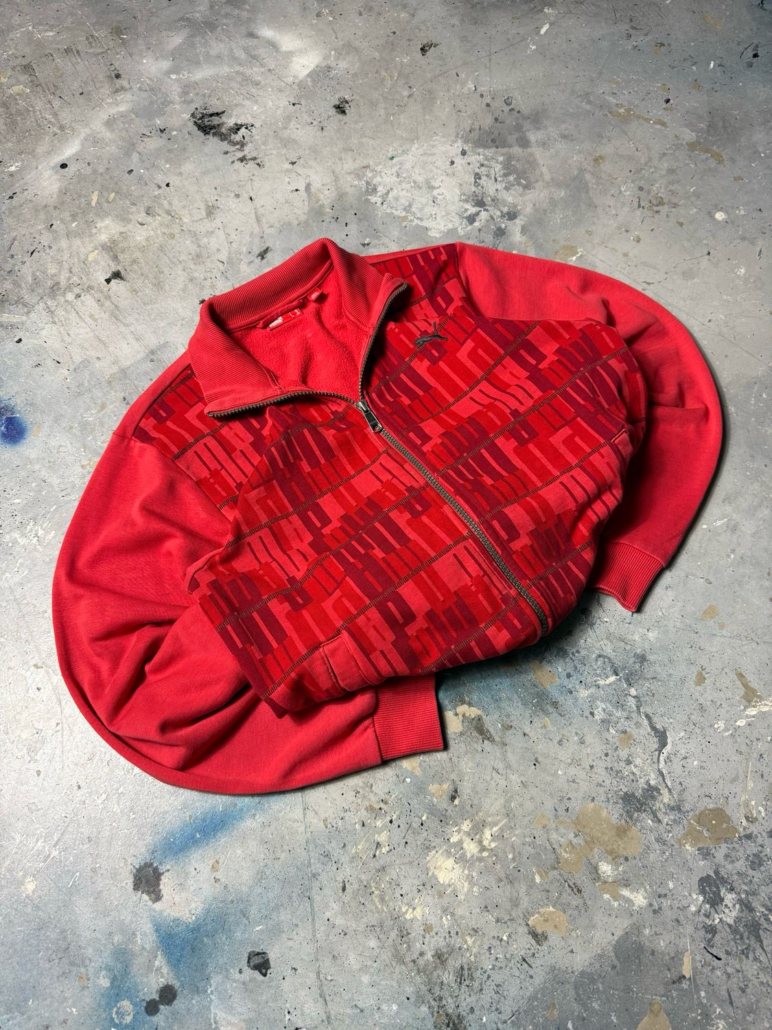 Bluza Puma All Logo Zip-Up Fleece Red S