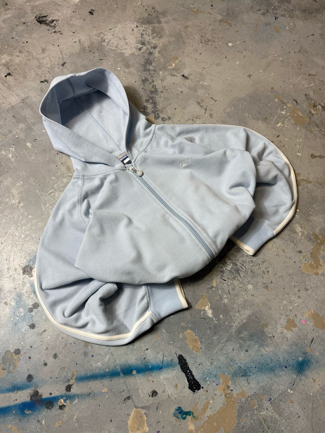 Bluza Reebok Vintage Logo Zip Hoodie Light-blue M