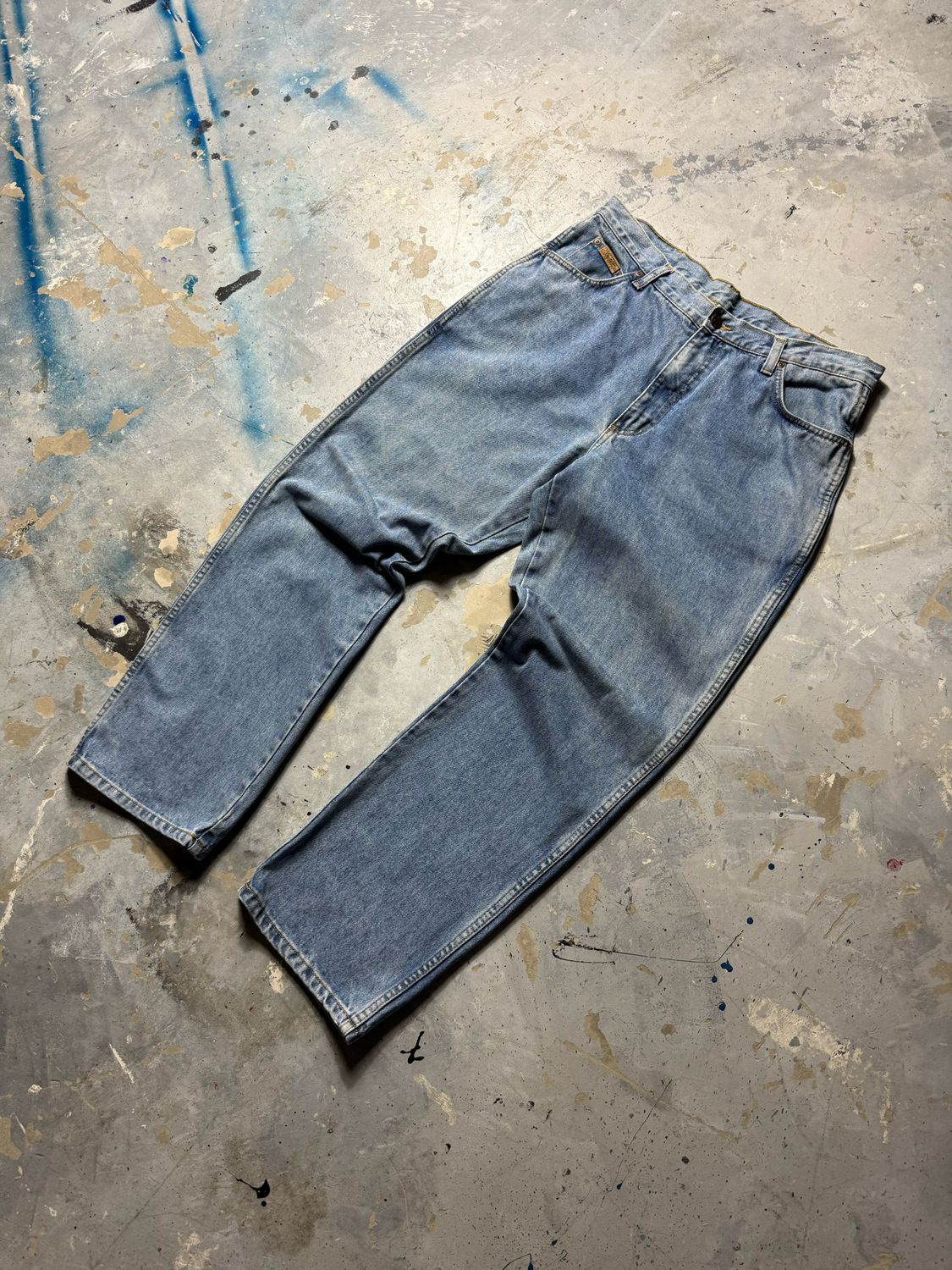 Spodnie Wrangler Straight 80&#39;s Jeans Blue