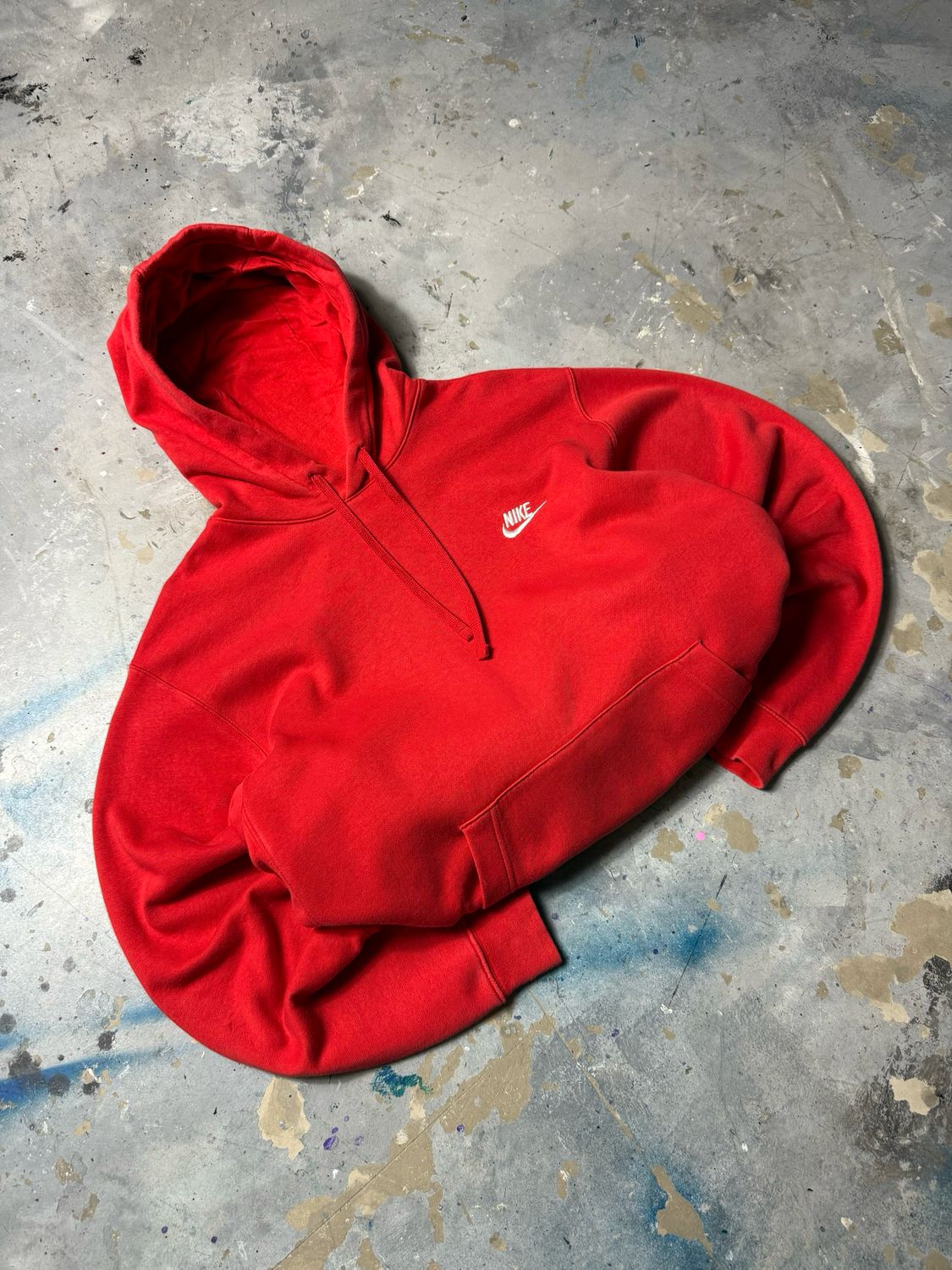 Bluza Nike Small Logo Basic Hoodie Red L