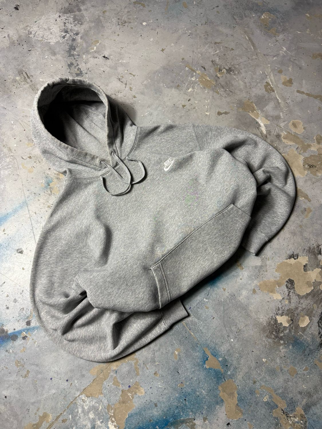 Bluza Nike Basic Logo Pocket Hoodie Grey L