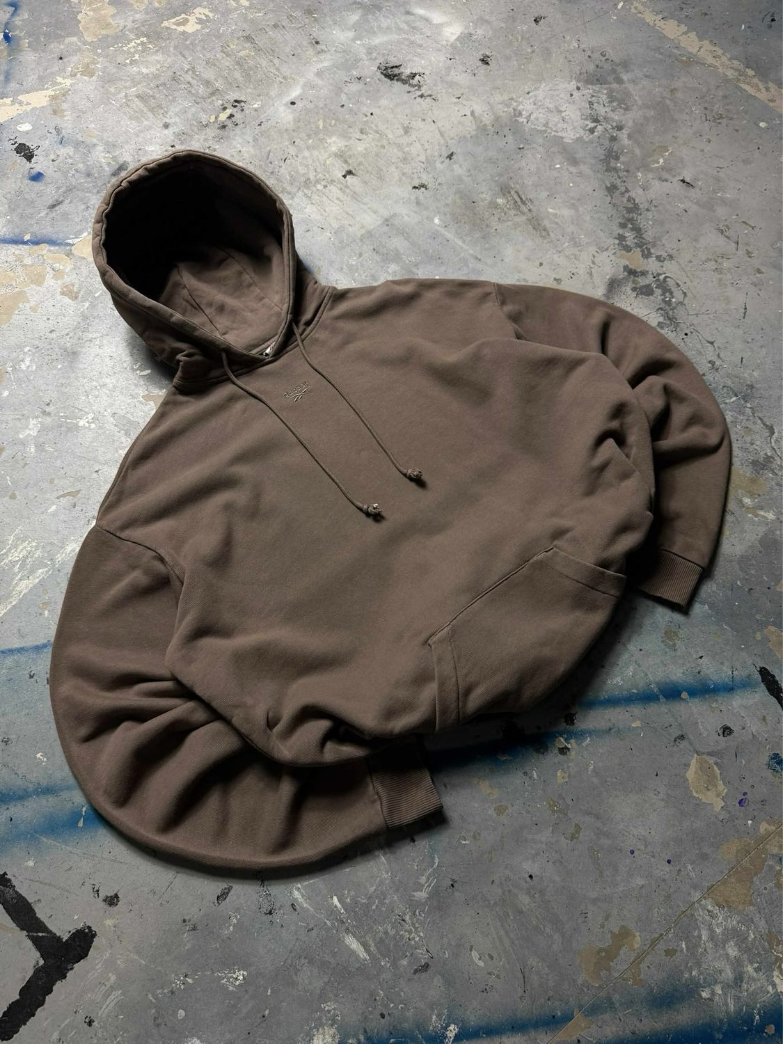 Bluza Reebok Small Centered Logo Hoodie Brown L